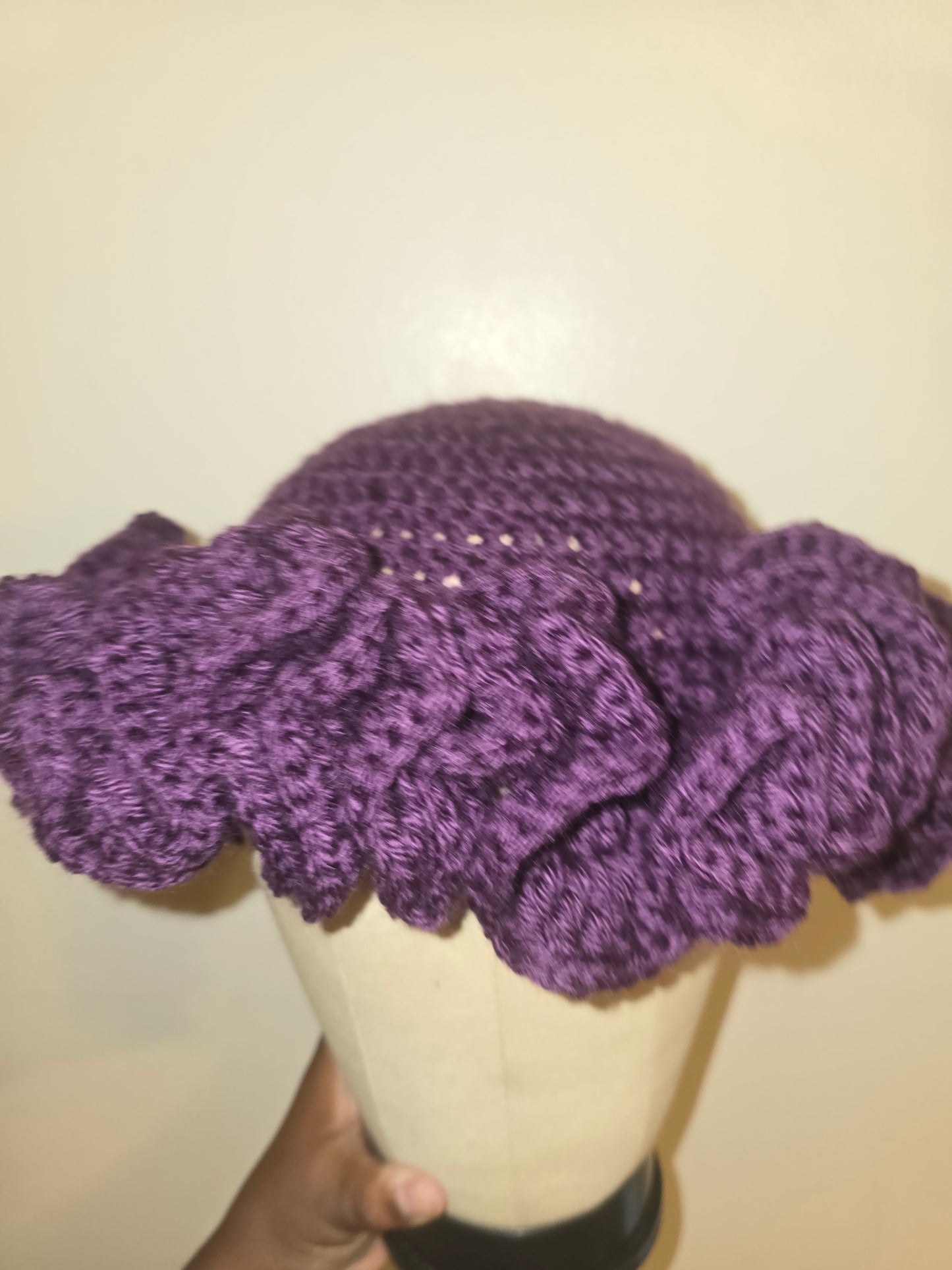 Sugar Plum Ruffle Beanie