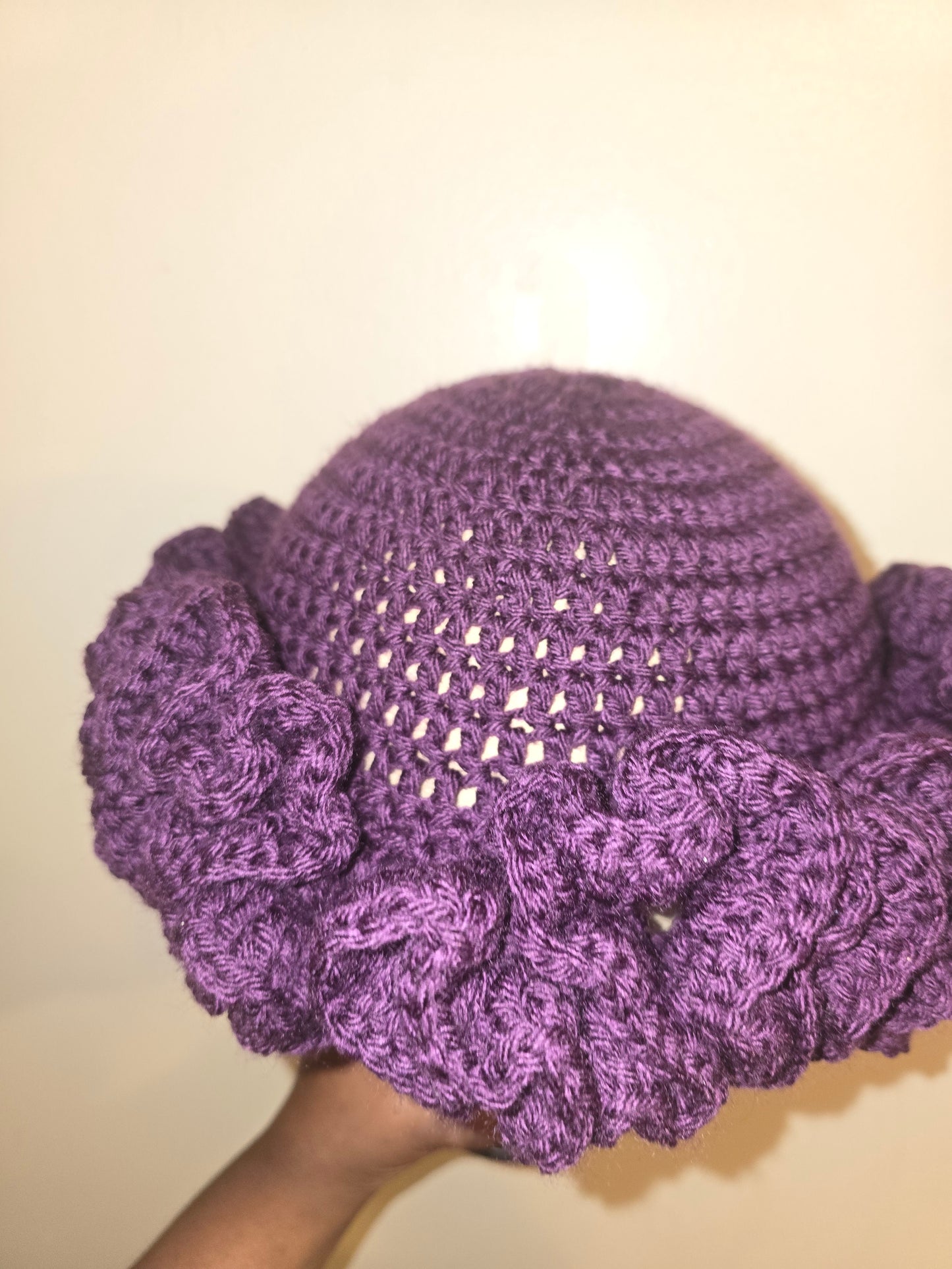 Sugar Plum Ruffle Beanie