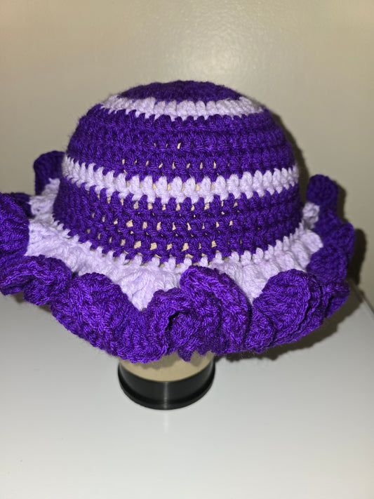 Grapes Soda Ruffle Beanie