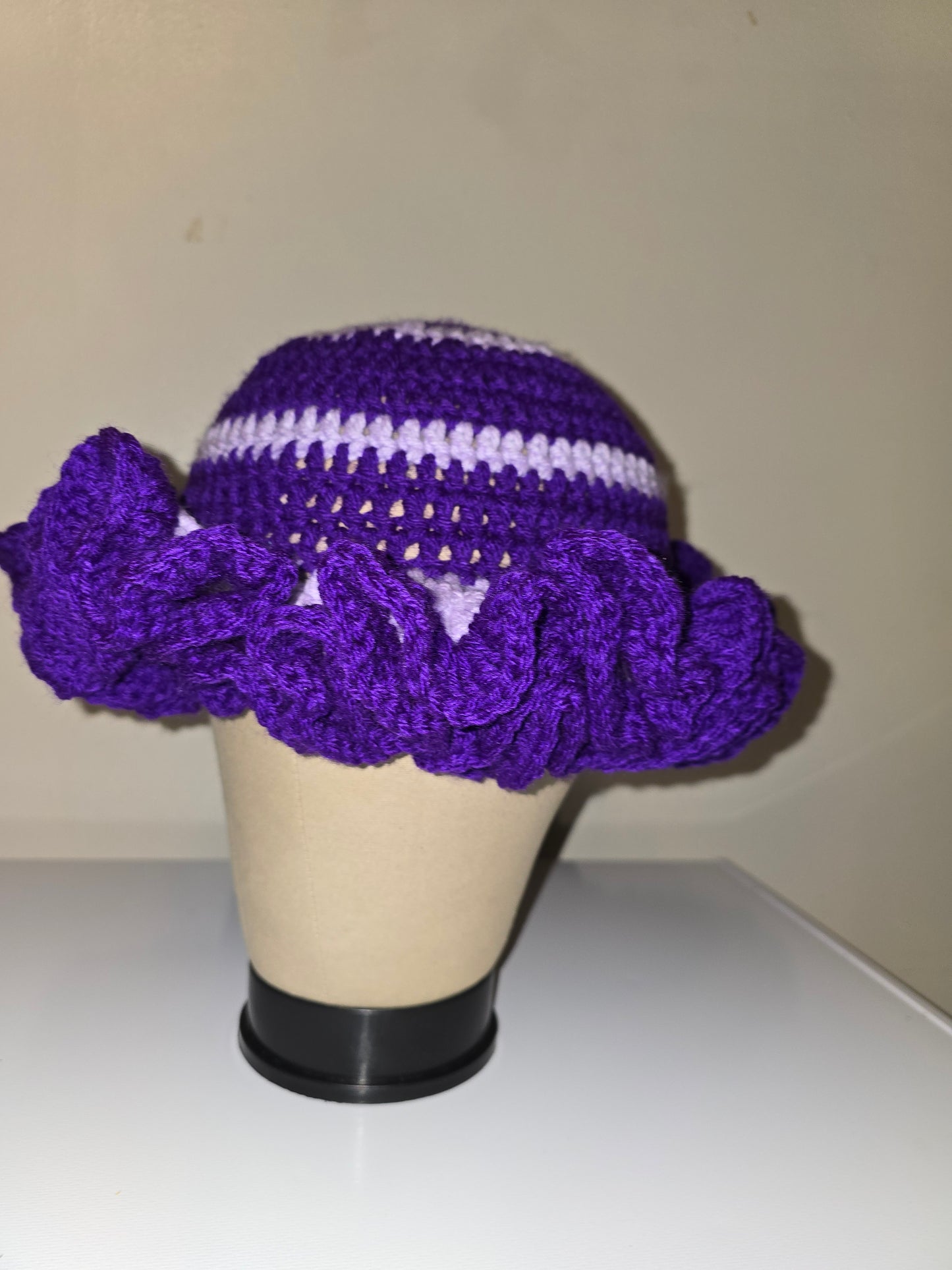 Grapes Soda Ruffle Beanie