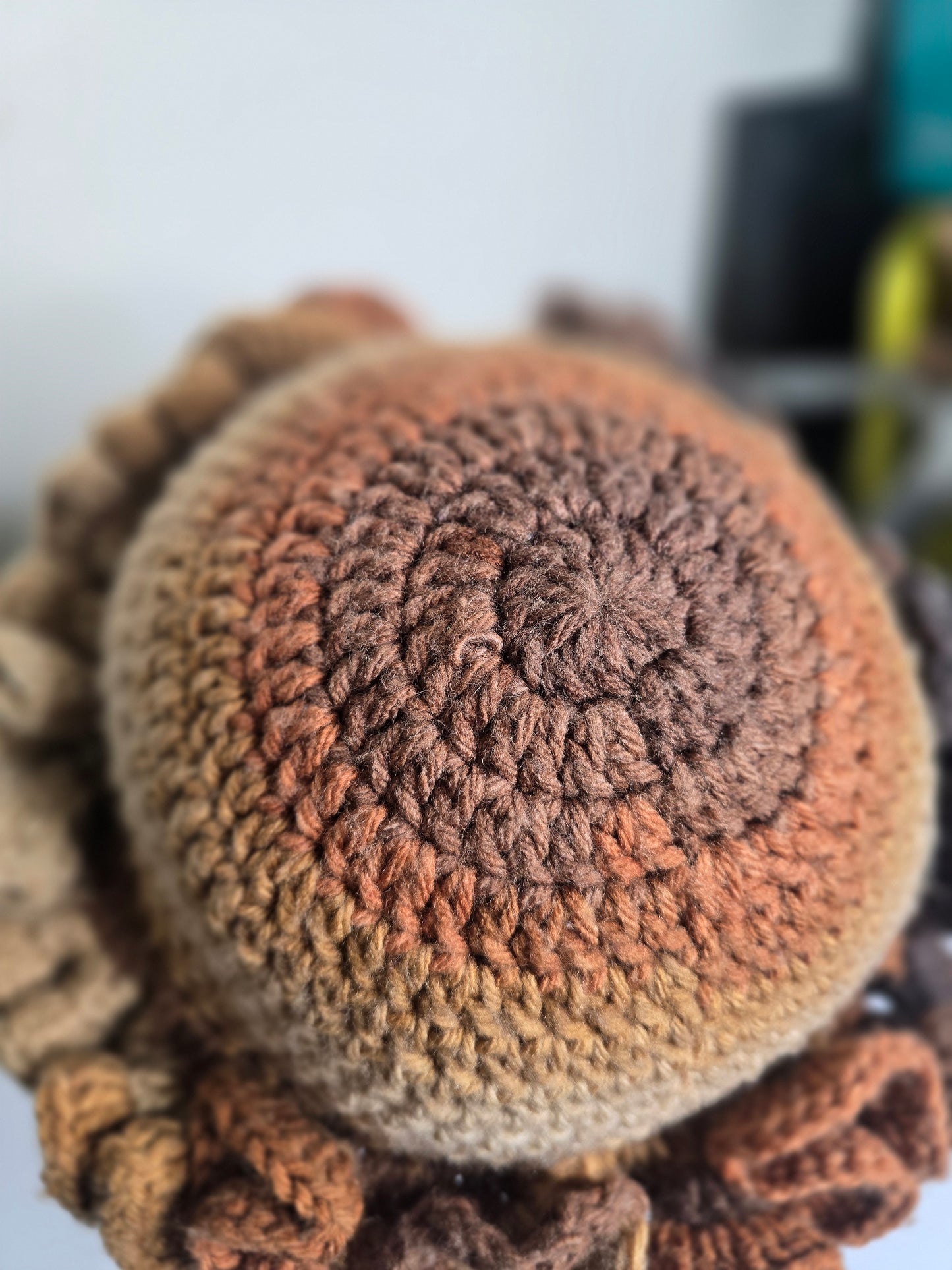 Cappuccino Ruffle Beanie